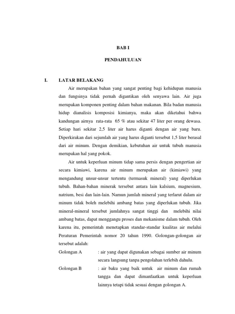 Makalah Air Golongan b Kelompok 3