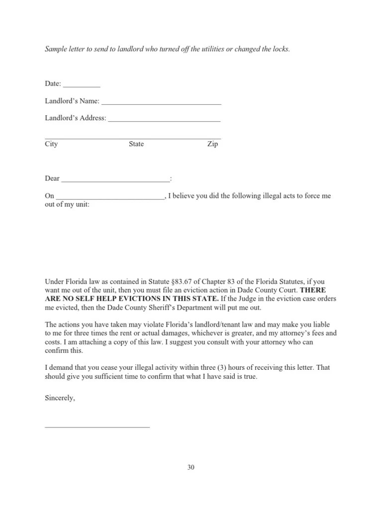 Writ of Possession Florida Leasehold Estate Eviction