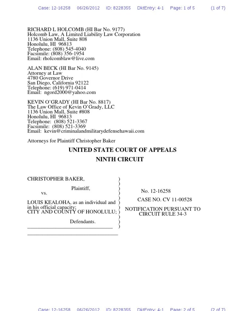 Filed Notice of Priority Brief (Law) Appeal