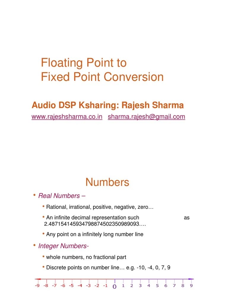 Fixed Point Conversion Rounding Accuracy And Precision