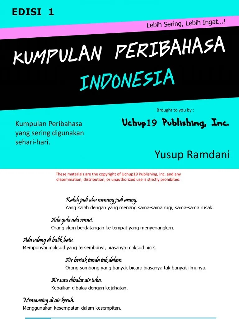 Contoh Soal Bahasa Indonesia Kelas 6 Sd Tentang Peribahasa