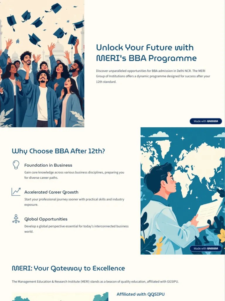 Unlock Your Future With MERIs BBA Programme PDF Curriculum