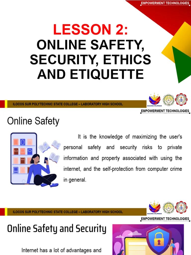 Lesson 2 Online Safety Security PDF Malware Phishing