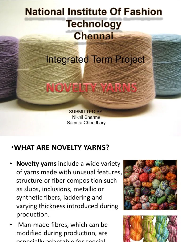 Novelty Yarn . Yarn Textiles