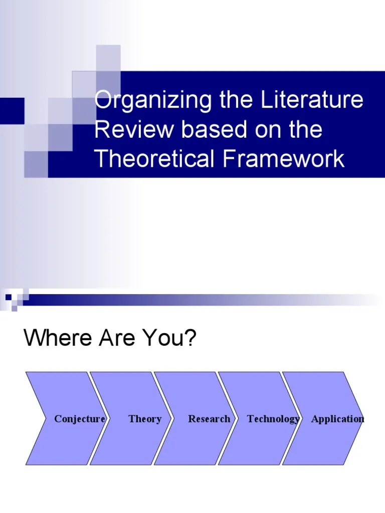 Literature Review Theoretical Framework Example