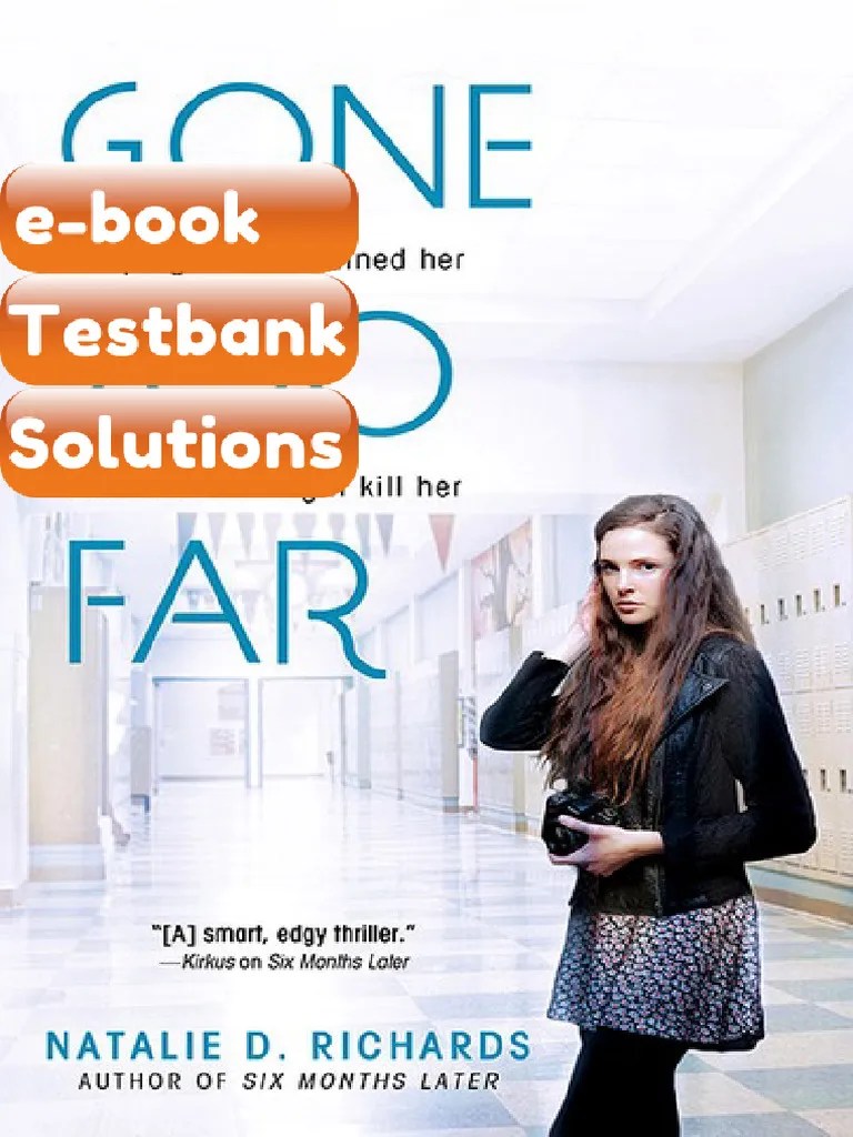 Ebook & Testbank Gone Too Far PDF
