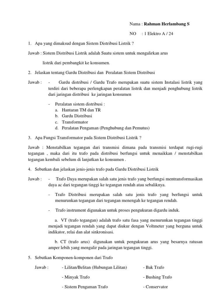 Apa Yang Dimaksud Dengan Sistem Distribusi Listrik