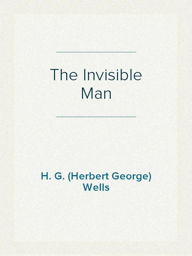 Read The Invisible Man Online by H. G. (Herbert Wells Books