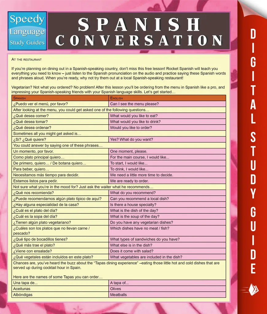 Read Spanish Conversation Online by Speedy Publishing Books