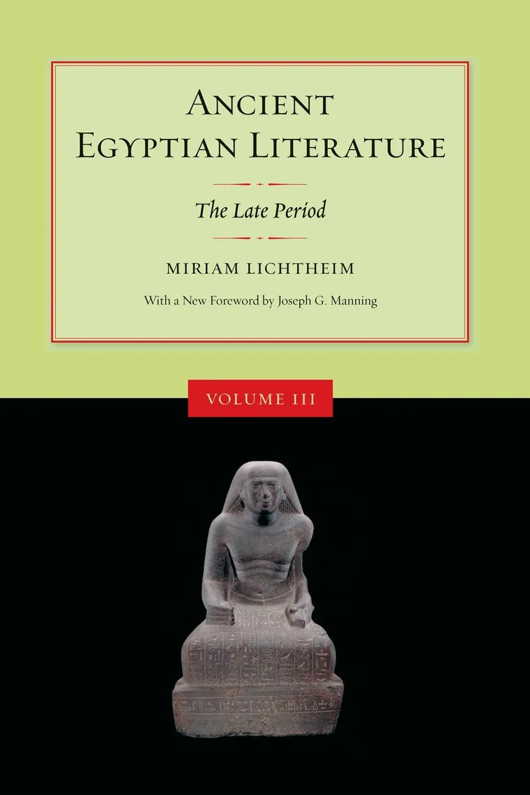 Read Ancient Egyptian Literature, Volume III Online by