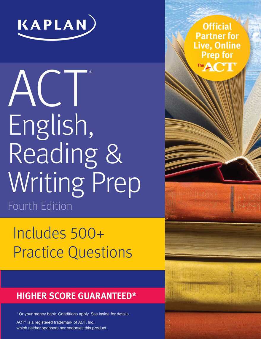 ACT English, Reading &amp; Writing Prep by Kaplan Test Prep