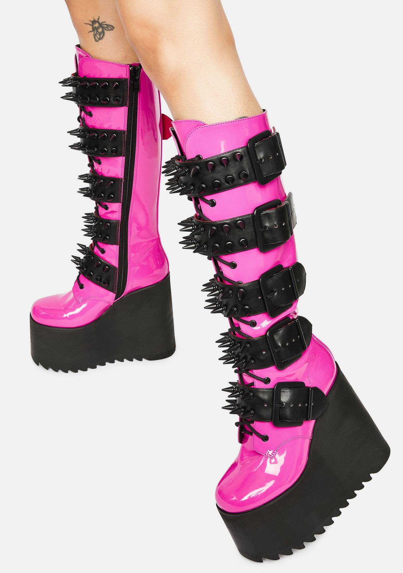 KSTD CANDY APPETITE FOR DESTRUCTION PLATFORM BOOTS
