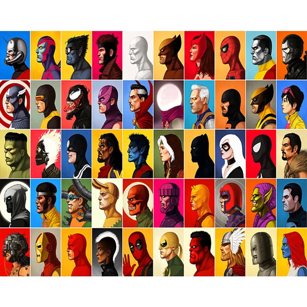 Superhero Thor Paint By Number Modern Paint by numbers
