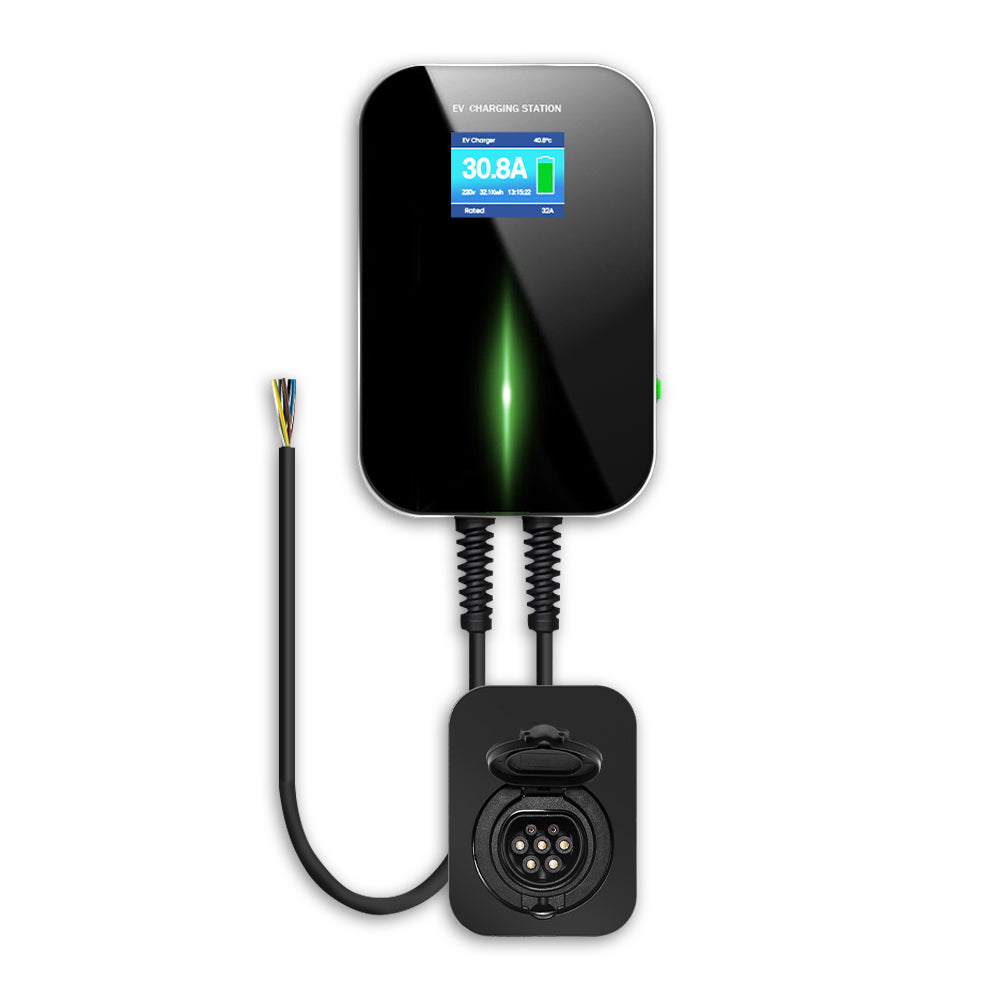 LEFANEV EV AC Charging Station, WallMounted Charging Wallbox with Outlet