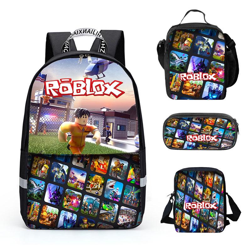 NEW Roblox Backpack Lunch box School Bag Kid Bookbag