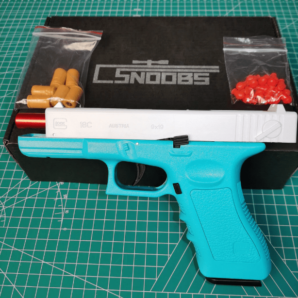 G17 Glock Pistol Soft Bullet Toy Gun Manual Shell Ejection Blaster