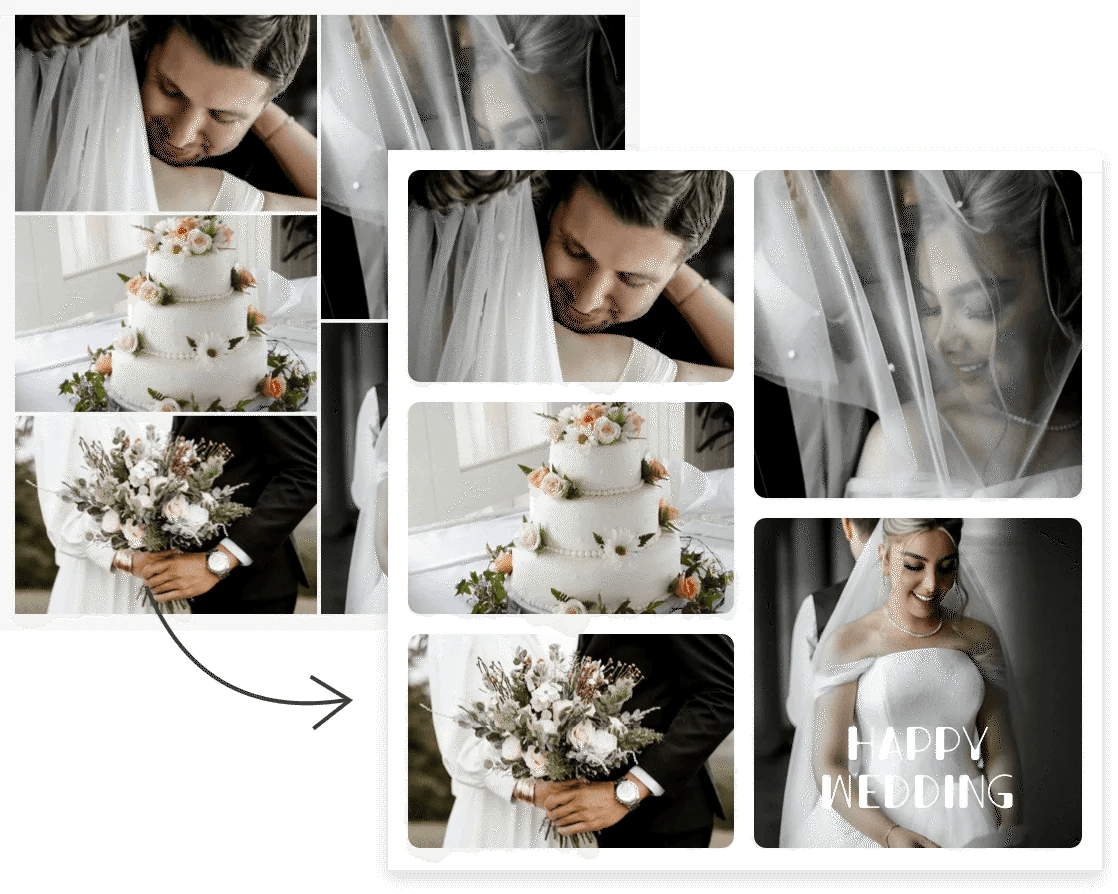 Editor de Fotos Collage Haz collages de fotos online gratis Fotor