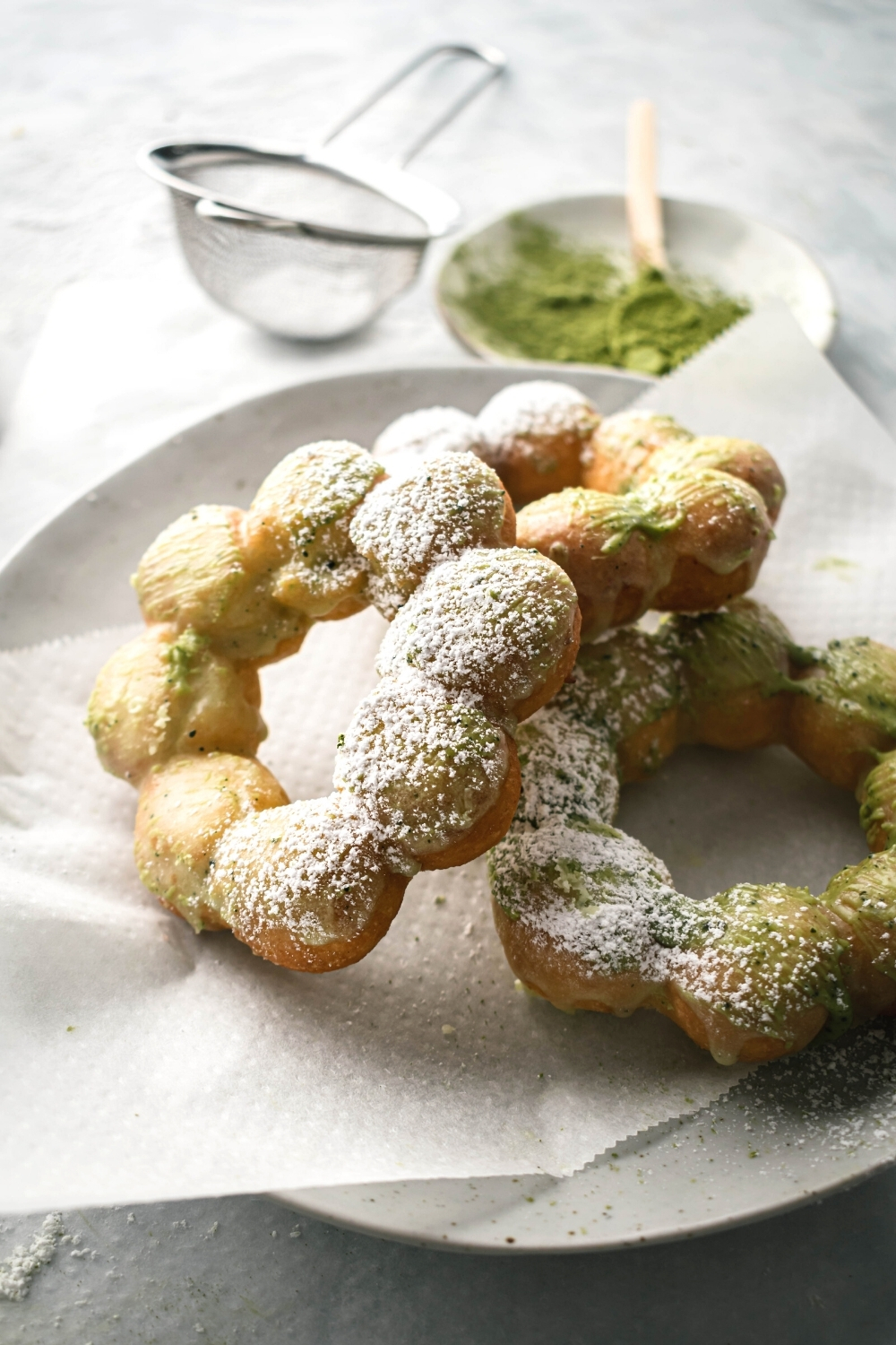 The BEST Mochi Donut Recipe With A Sweet Matcha Glaze