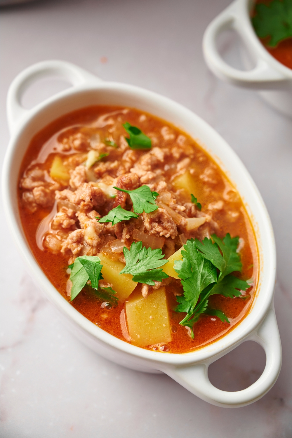 The BEST Ground Beef Vegetable Soup Made In 30 Minutes