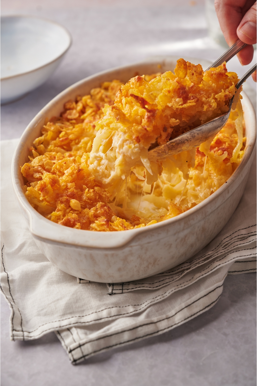 Hash Brown Casserole with Corn Flakes