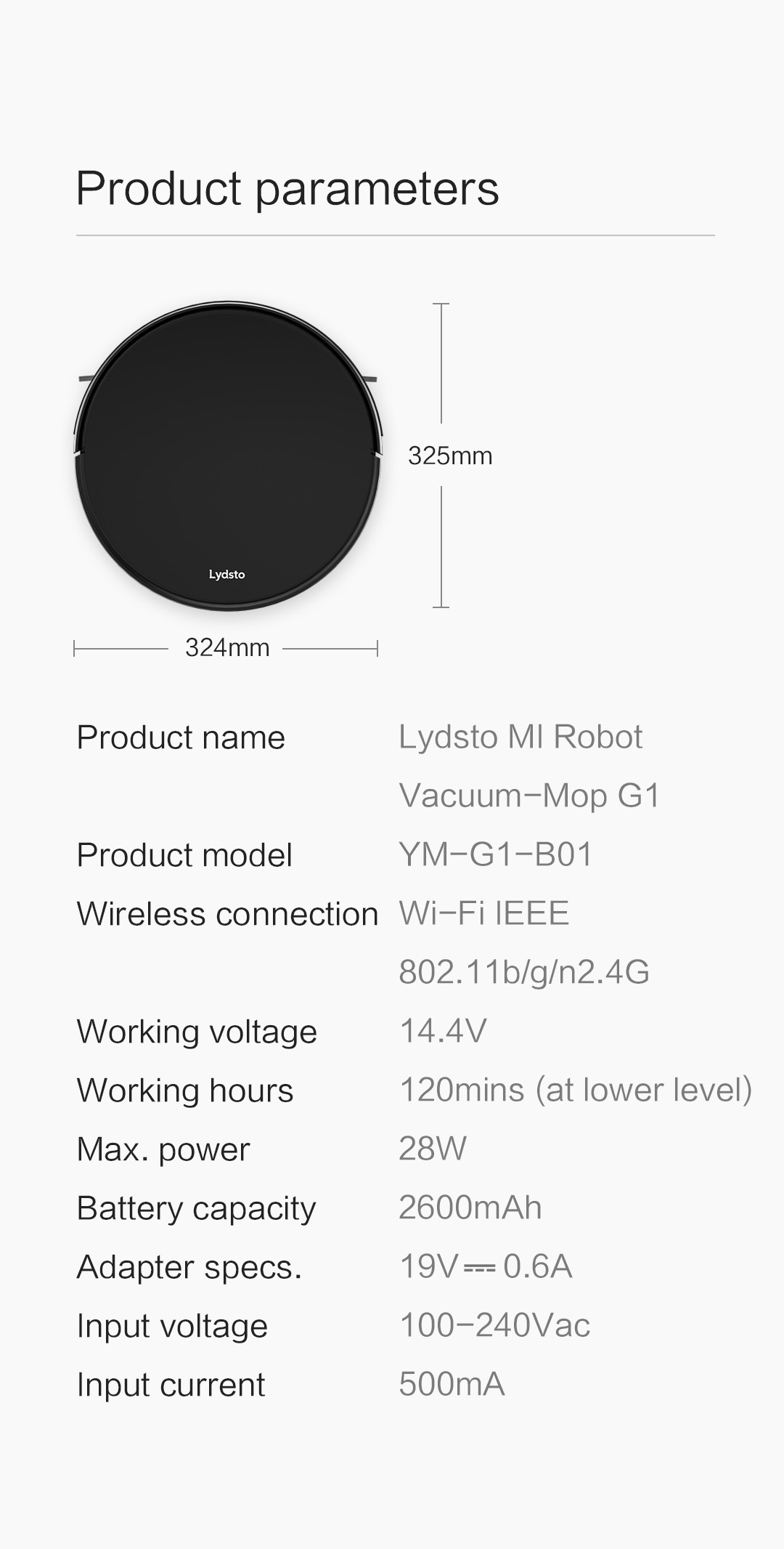 Inertial Navigation Sweep and Mop Integrated Robot G1 IMILINK