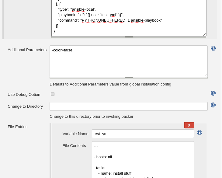Ansible playbook with packer in Jenkins