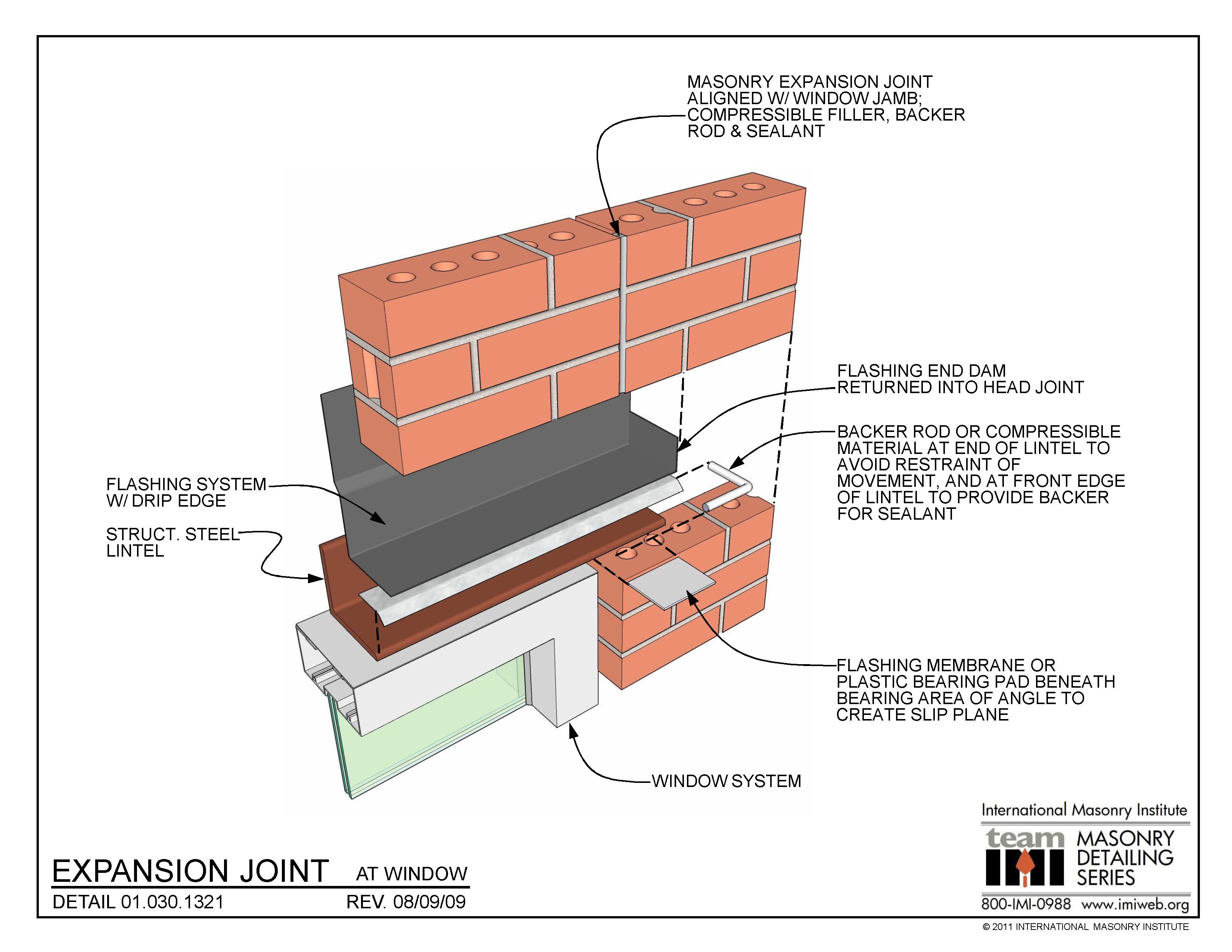 01.030.1321 Expansion Joint At Window International Masonry Institute