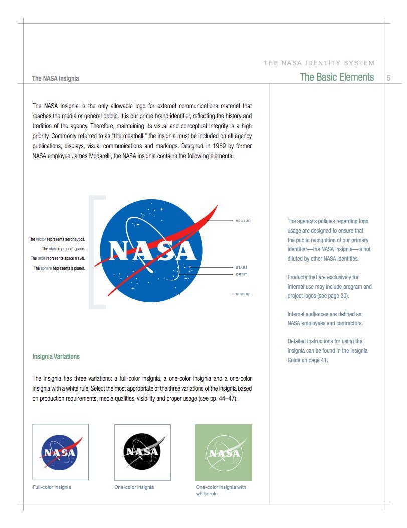 NASA Style Guide Logo and Brand Identity Manual