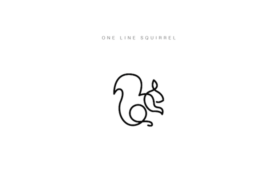 One Line Animal Logos Gracefully Drawn by DFT (Differantly)