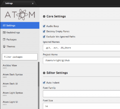 Atom Text Editor I M Knight
