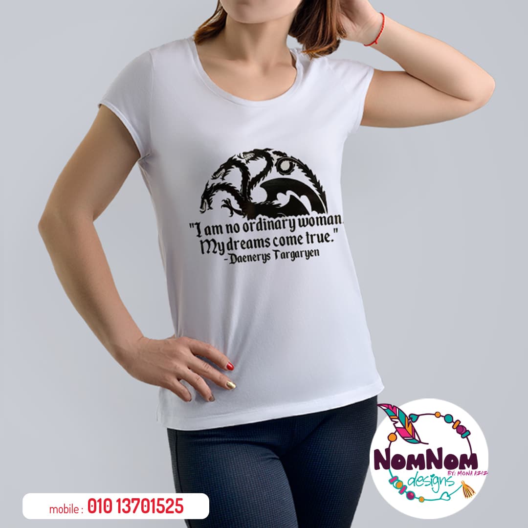 House Targaryen Motto Game of Thrones Handpainted Tshirt I Make This