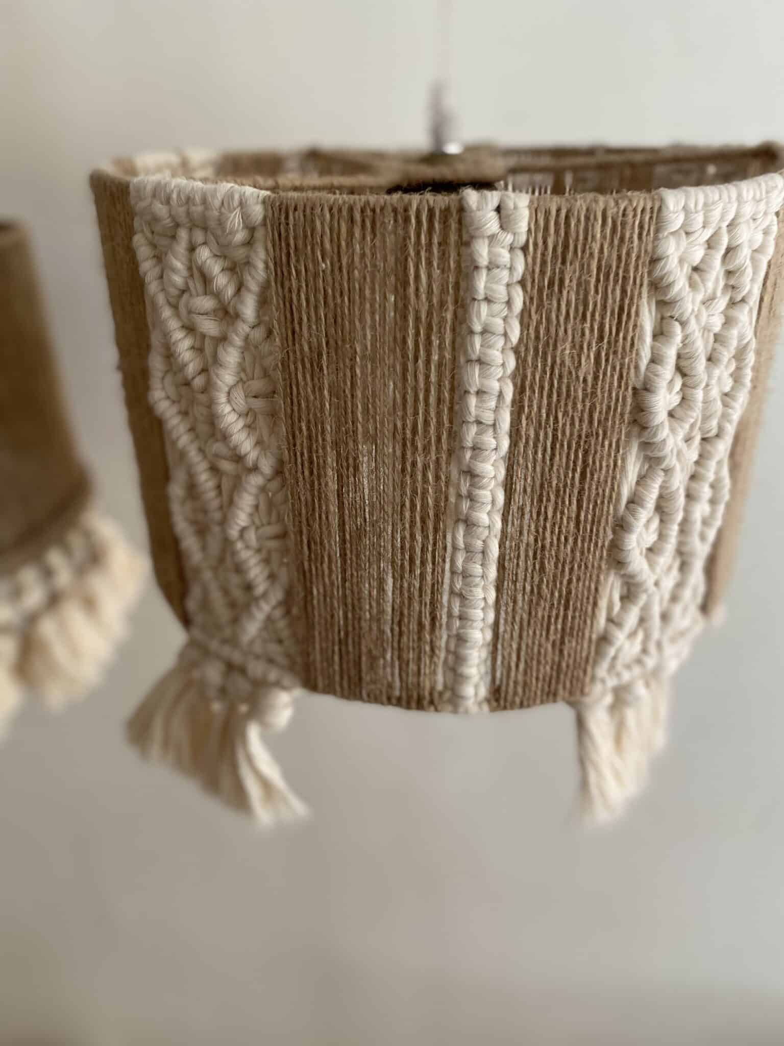 Jute macrame chandelier I Make This