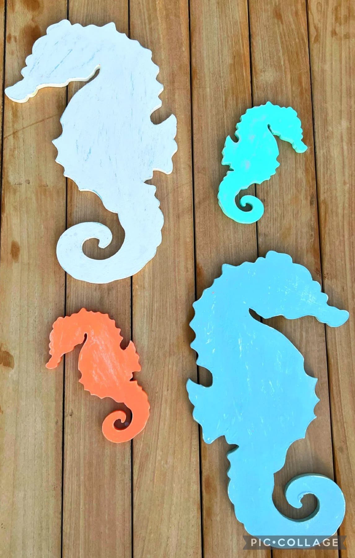Sea Horse Wall Decor Mint Coral I Make This
