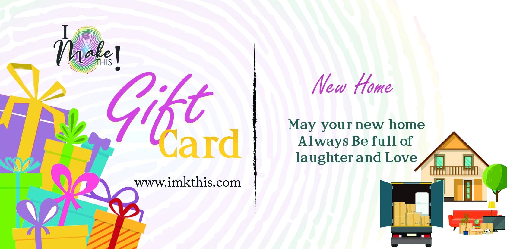 Gift Card New Home I Make This