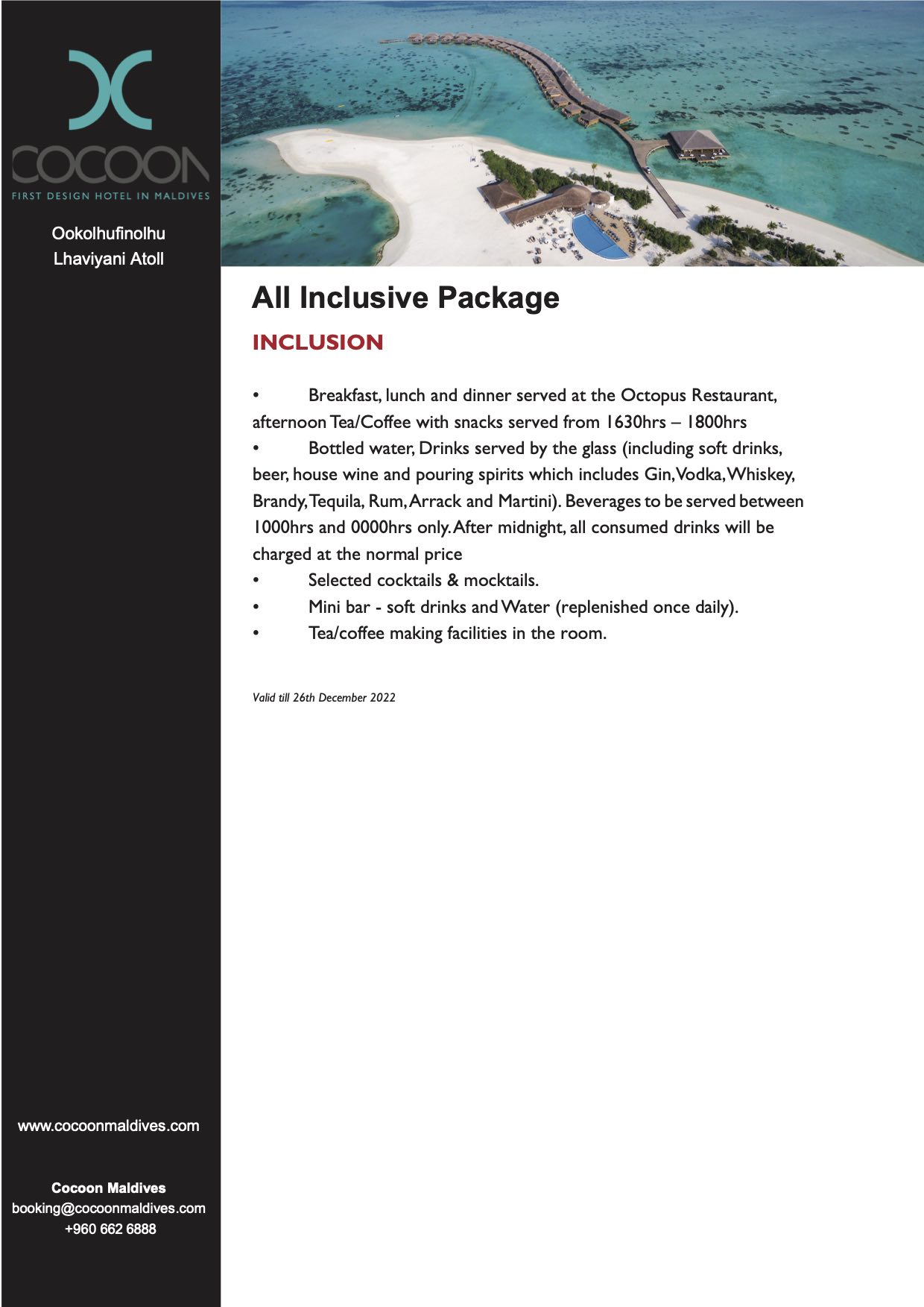 Cocoon Maldives IM Maldives