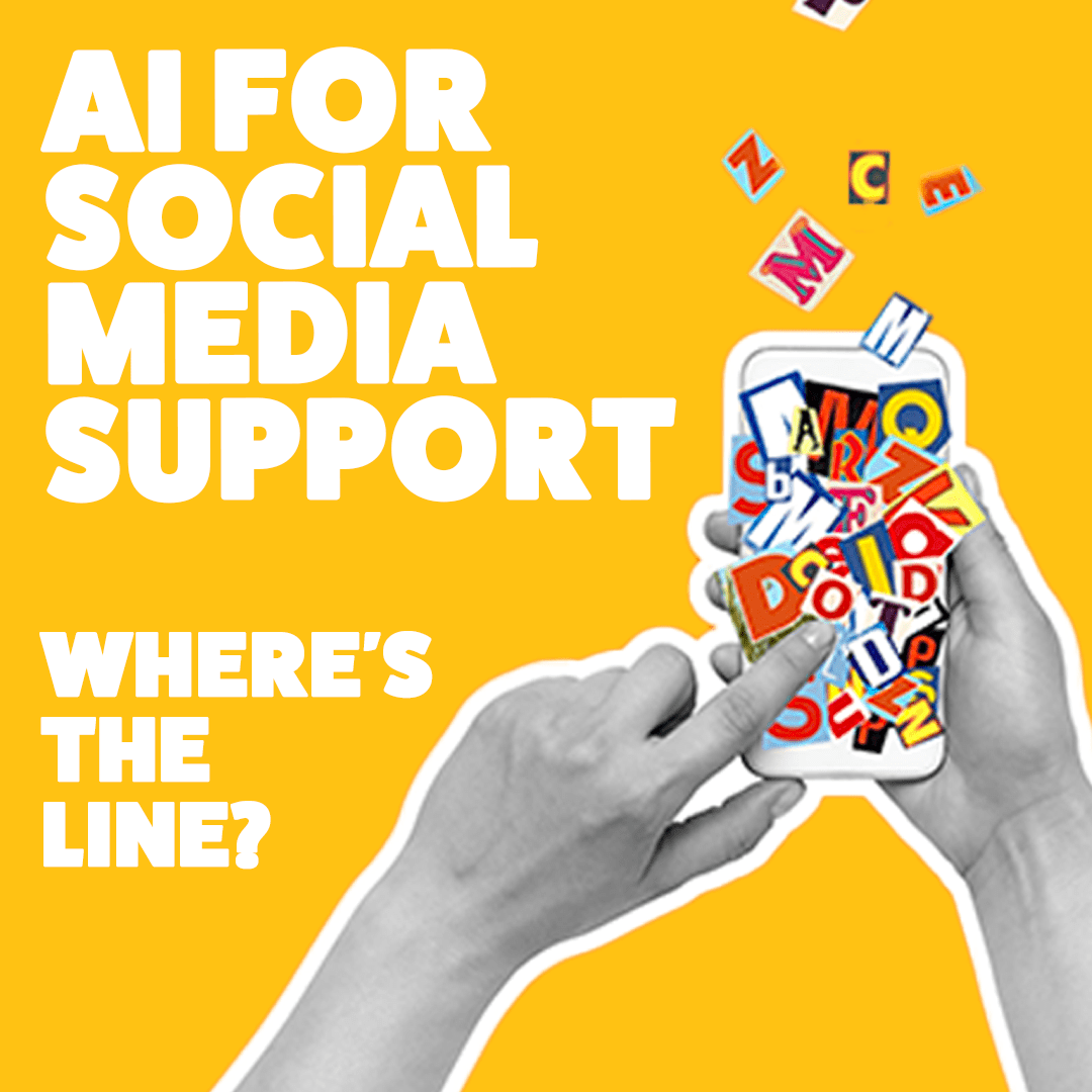 AI for social media support where’s the line? Immediate Future