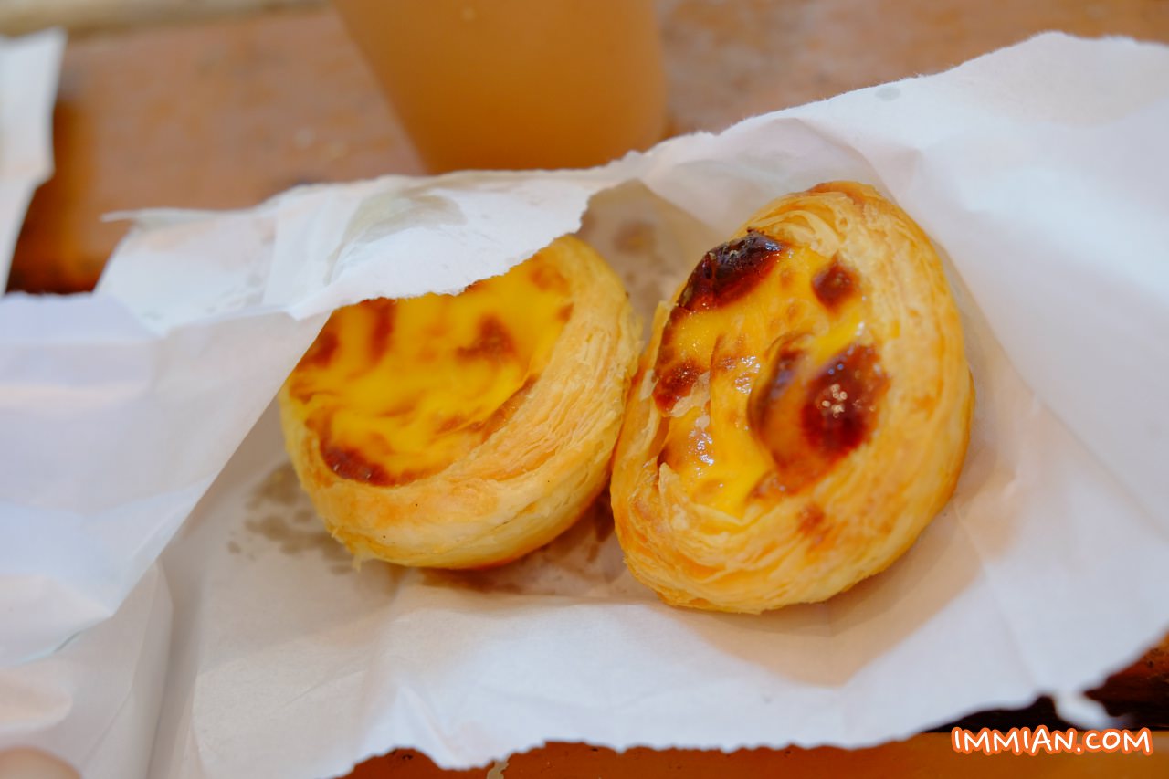 澳門美食，瑪嘉烈蛋塔，外皮酥脆、奶油味濃、無法吃太多