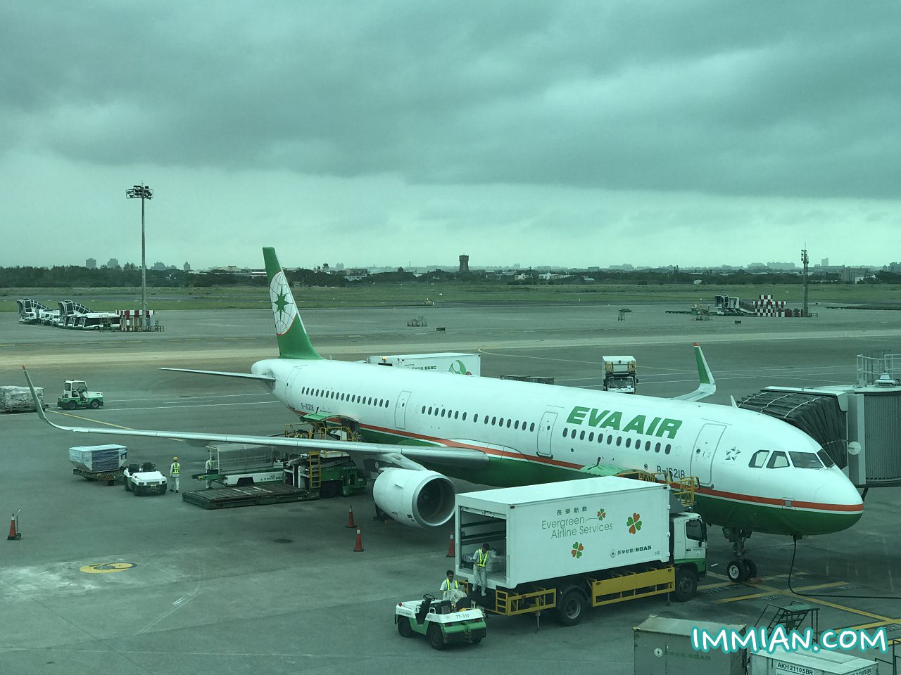 長榮航空 Eva Air，台北飛香港 BR855 飛行紀錄