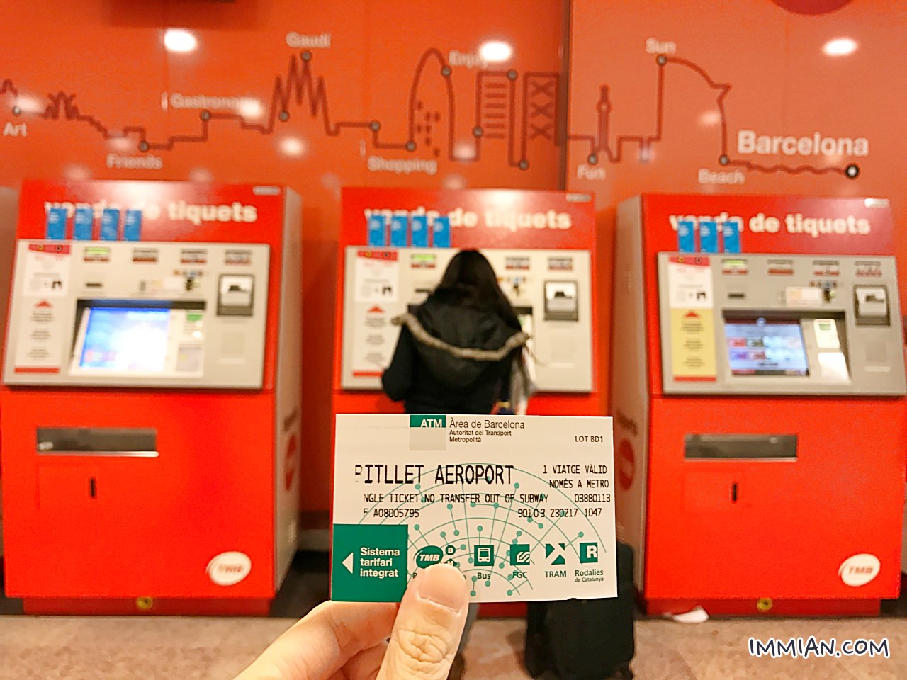 【巴塞隆納交通】西班牙巴塞隆納超方便地鐵票 T-10 怎麼買、怎麼搭