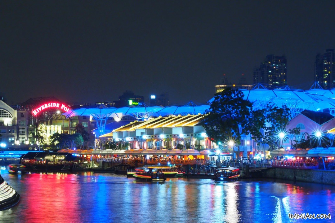 新加坡夜景必推，克拉碼頭，搭船遊遍魚尾獅公園、金沙酒店