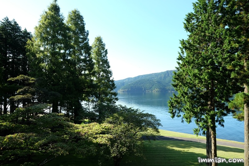 日本箱根，蘆之湖皇家王子大飯店，陽光湖水森林環繞的仙境