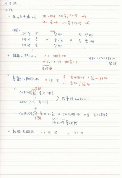 [韓文] 中級二‧第七課