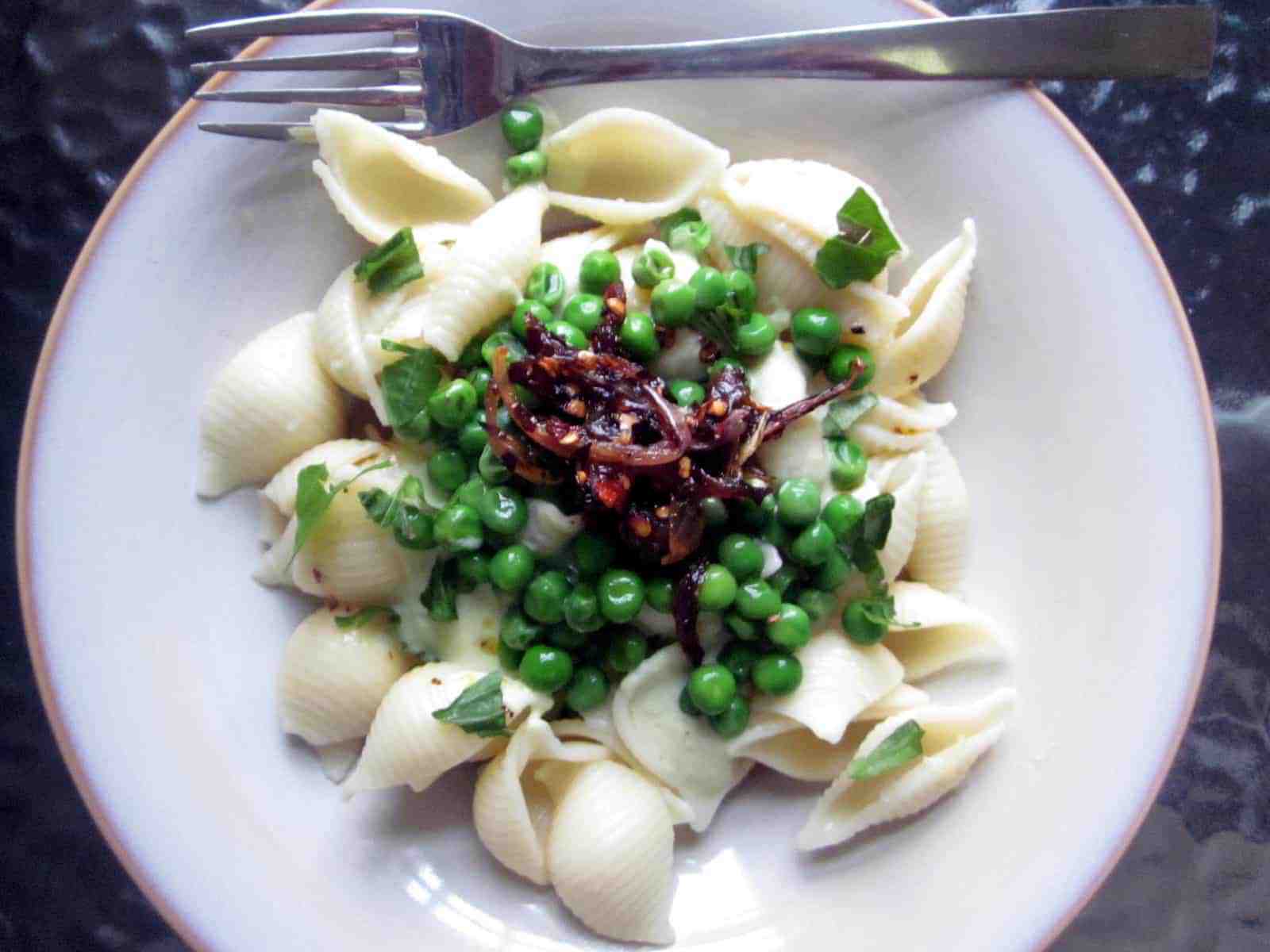 At the Immigrant's Table Pasta in tangy yogurt sauce