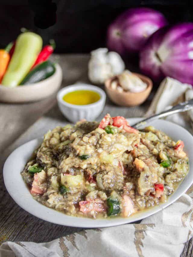Moroccan Eggplant Dip At the Immigrant's Table