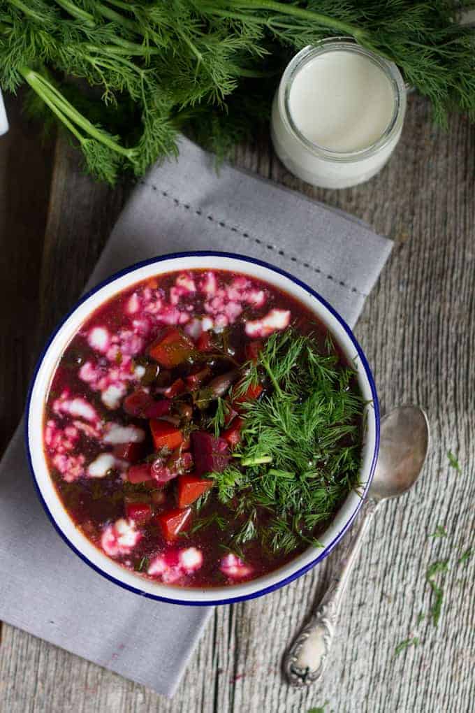 Vegetarian Ukrainian borscht {V, GF, Paleo} At the Immigrant's Table