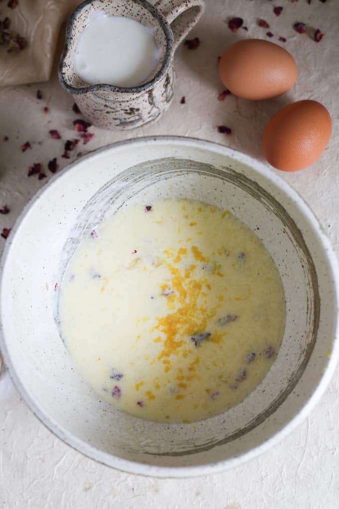 Glutenfree Russian pancakes with rose & kefir At the Immigrant's Table