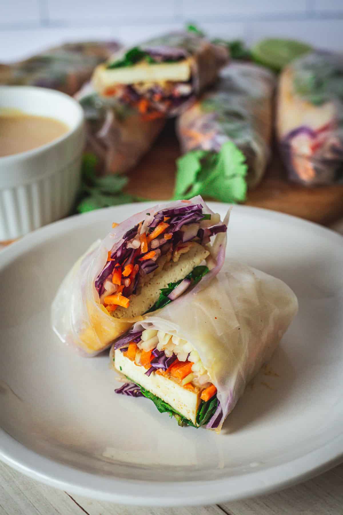 Tofu Spring Rolls With Apple That Are Perfect For Hot Weather