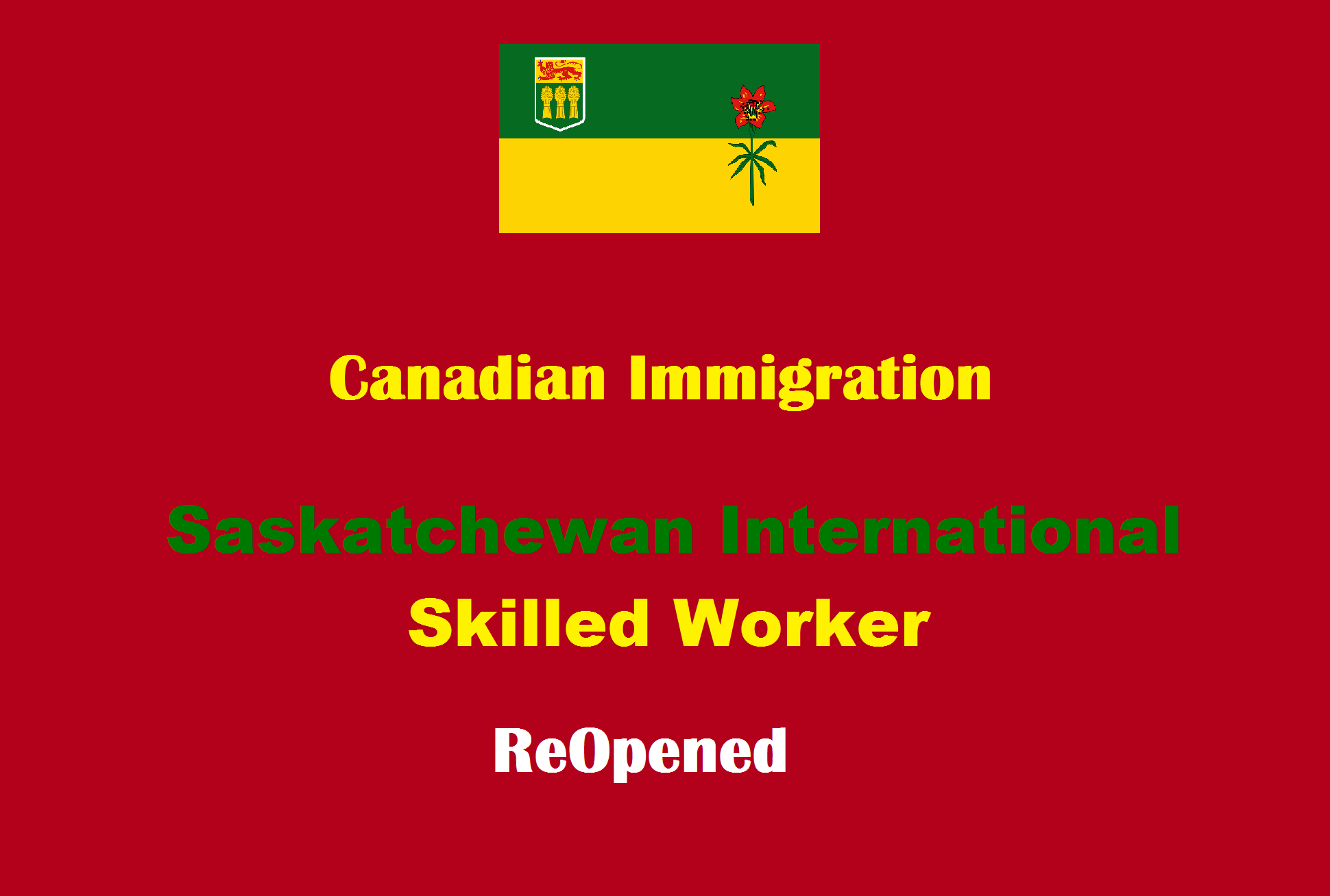 Saskatchewan International Skilled Worker Express Entry