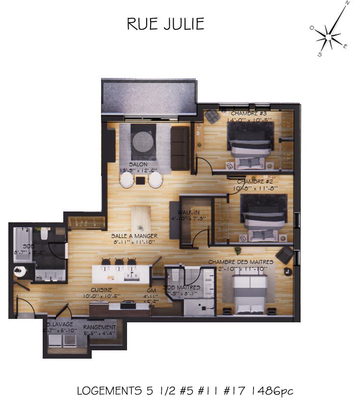 Appartement à louer 17124 Rue Julie, app. 11 Montréal (Pierrefonds