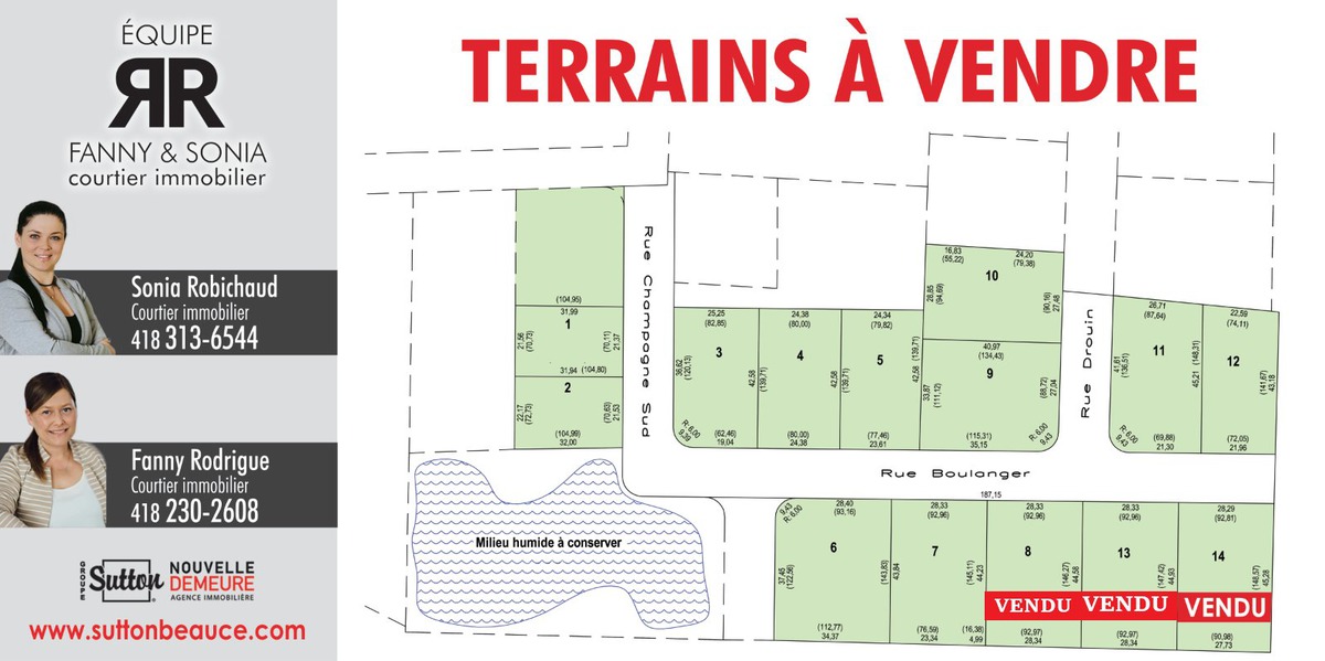 Terrain vacant à vendre Rue Boulanger SaintHonorédeShenley
